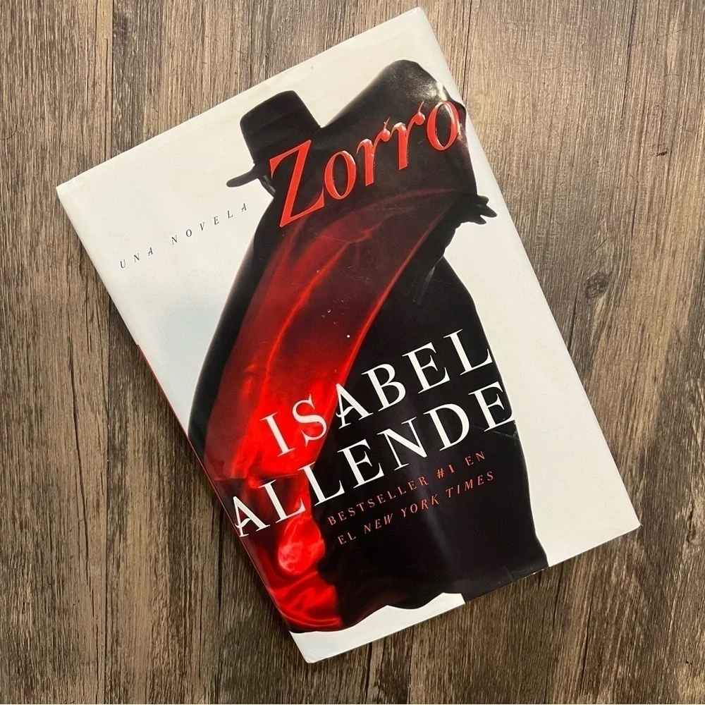 Zorro By Isabel Allende Hardcover Spanish Novel.